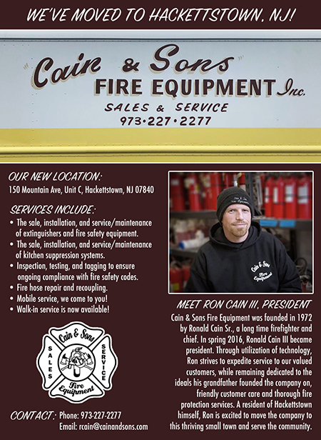 Cain and Sons Fire Equipment has Moved to a New Location